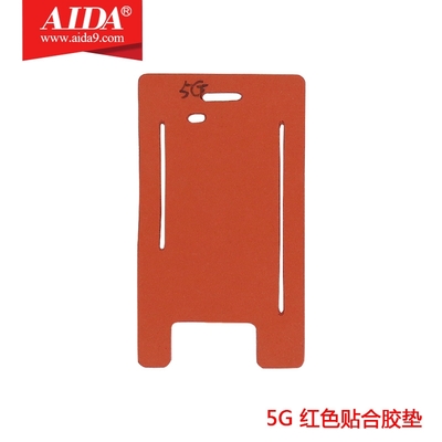5G Red laminated rubber pad